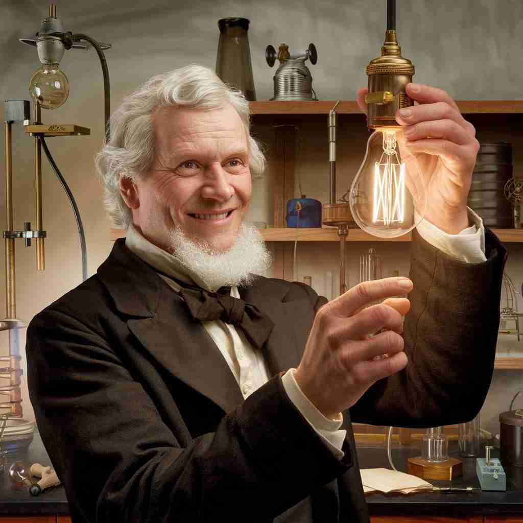 Tomas Edison a créer une ampoule fonctionnelle